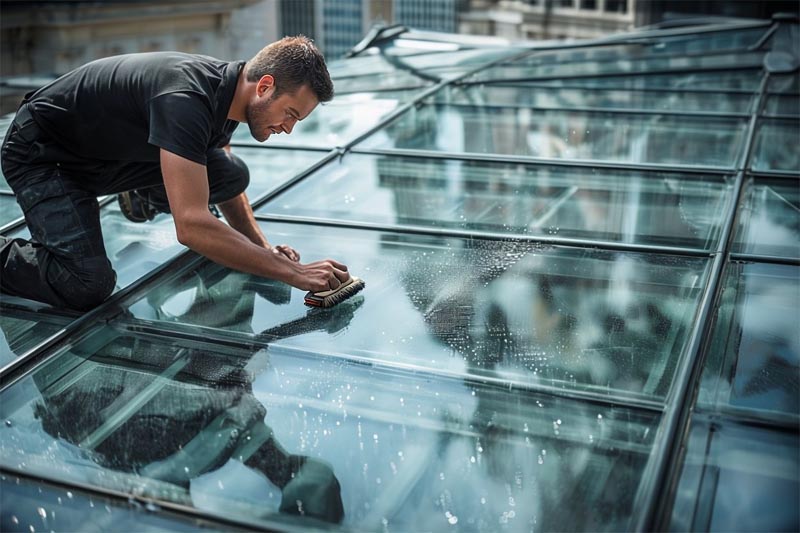 Glasdachreinigung