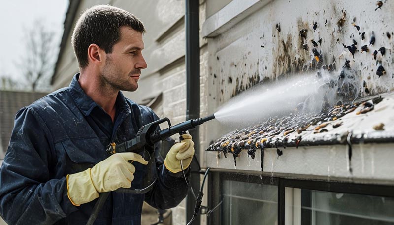 Taubenkot Entfernung